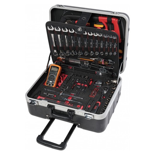 SAM OUTILLAGE - Valise trolley de maintenance électrique 128 outils