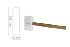 JOUANEL - Maillet nylon, manche bois, embout arrondi et rectangulaire 145X75X35 mm