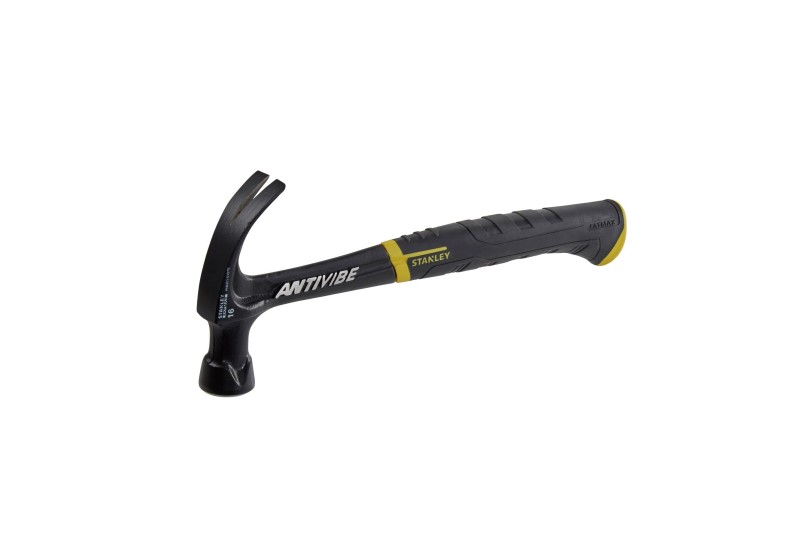 STANLEY - Marteau Arrache-Clous Forgé Coudé Antivibe 450G Fatmax