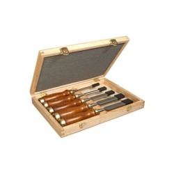 STANLEY - Ciseau A Bois Manche Bois - Coffret De 5Pcs