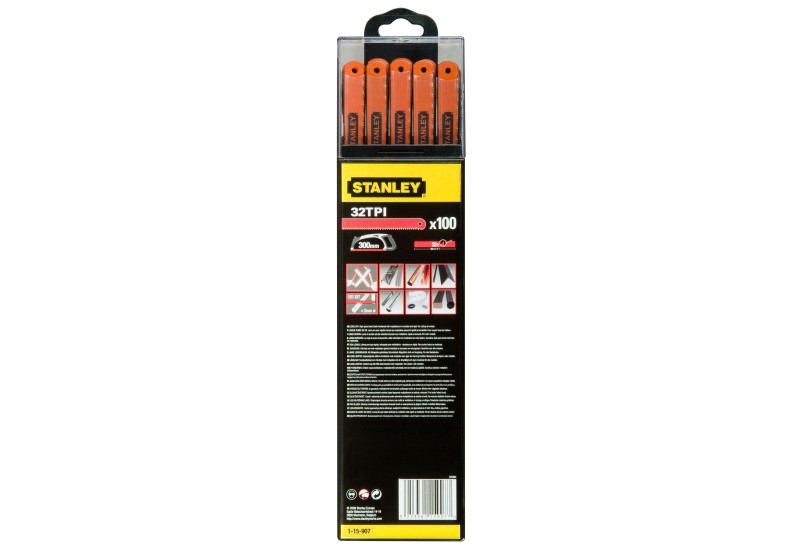 STANLEY - Lame De Scie A Metaux - Boite 100 Lames Rubis Hss Moly 12 Dents