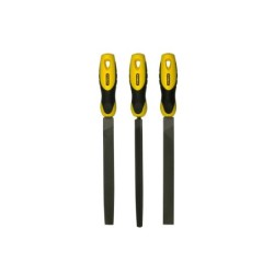 STANLEY - Limes Mi-Douces 200Mm - Jeu De 3Pcs