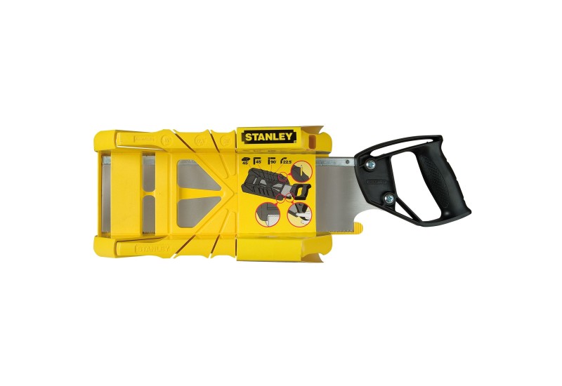 STANLEY - Boite A Coupe Holster En Plastique + Scie A Dos Integree