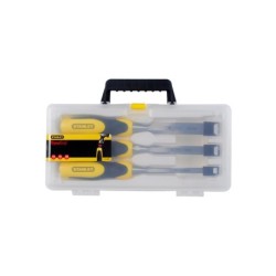 STANLEY - Ciseau A Bois Bimatiere - Jeu De 3Pcs