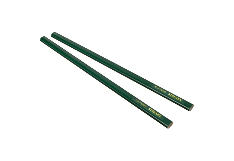 STANLEY - Crayon De Macon 30Cm Corps Vert - Carte 2 Pcs