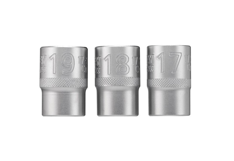 STANLEY - Jeu De Douilles 1/2" 6 Pans 17-18-19 Mm Fatmax - 3 Pieces