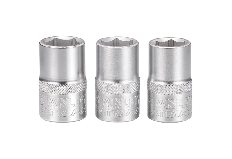 STANLEY - Jeu De Douilles 1/2" 6 Pans 14-15-16 Mm Fatmax - 3 Pieces