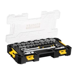 STANLEY - Coffret De Douilles Stakbox L - 1/2’’ - Jeu De 26 Pcs - Fatmax