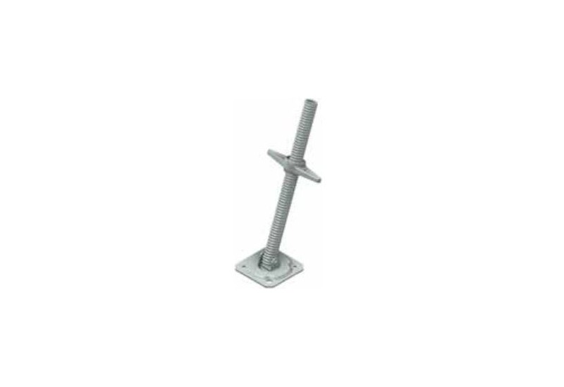 MJ-GERÜST - Socle vérin orientable pour échafaudage - acier galvanisé à chaud (Diamètre: 36mm)