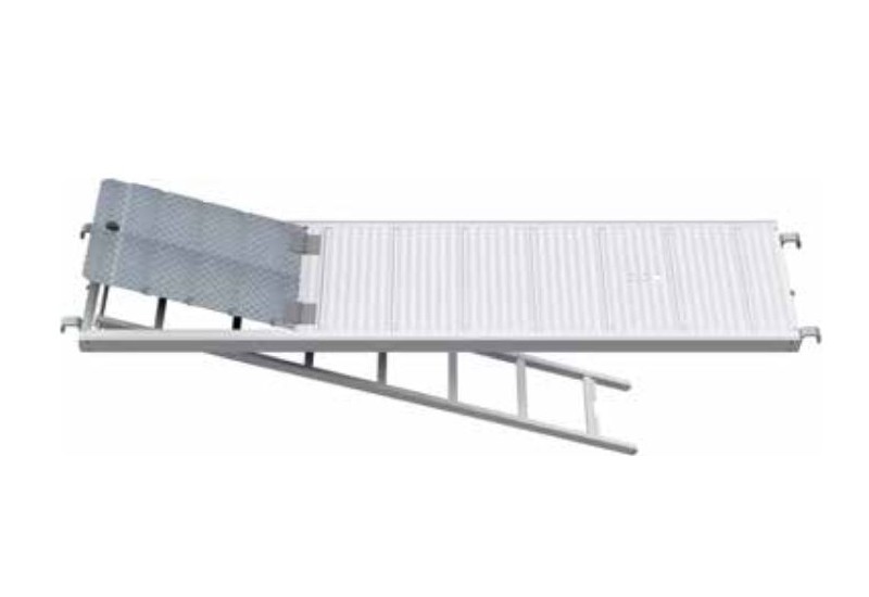 MJ-GERÜST - Plancher trappe sur moise ronde tout aluminium pour échafaudage multidirectionnel COMBI