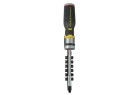 STANLEY - Big Tournevis Porte-Embouts A Cliquet + Led + 12 Embouts : Fente 5, 6.5, 8Mm / Ph1-Ph2-Ph3 / Pz1-Pz2-Pz3 / T10-T15-T20