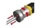 STANLEY - Big Tournevis Porte-Embouts A Cliquet + Led + 12 Embouts : Fente 5, 6.5, 8Mm / Ph1-Ph2-Ph3 / Pz1-Pz2-Pz3 / T10-T15-T20