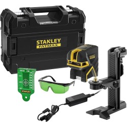 STANLEY - Niveau Laser Croix + 2 Points - Scpg2 Vert - Fatmax (Li-Ion)