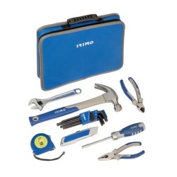 IRIMO - Trousse en tissu à double fermeture à glissière avec 28 outils