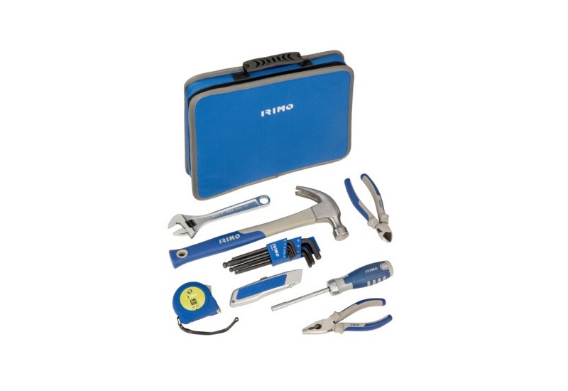 IRIMO - Trousse en tissu à double fermeture à glissière avec 28 outils