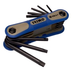 IRIMO - Jeu de 8 clés mâles pour vis Torx, finition brunie, mm - TORX T9/T40