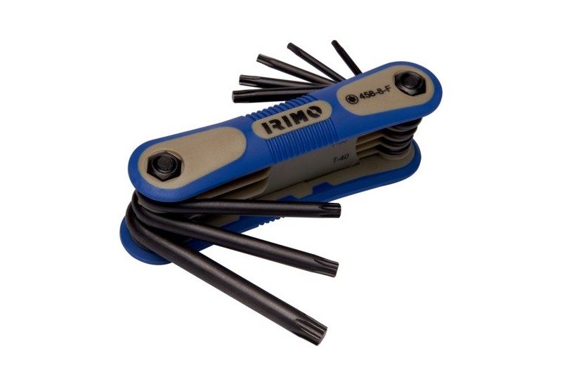 IRIMO - Jeu de 8 clés mâles pour vis Torx, finition brunie, mm - TORX T9/T40