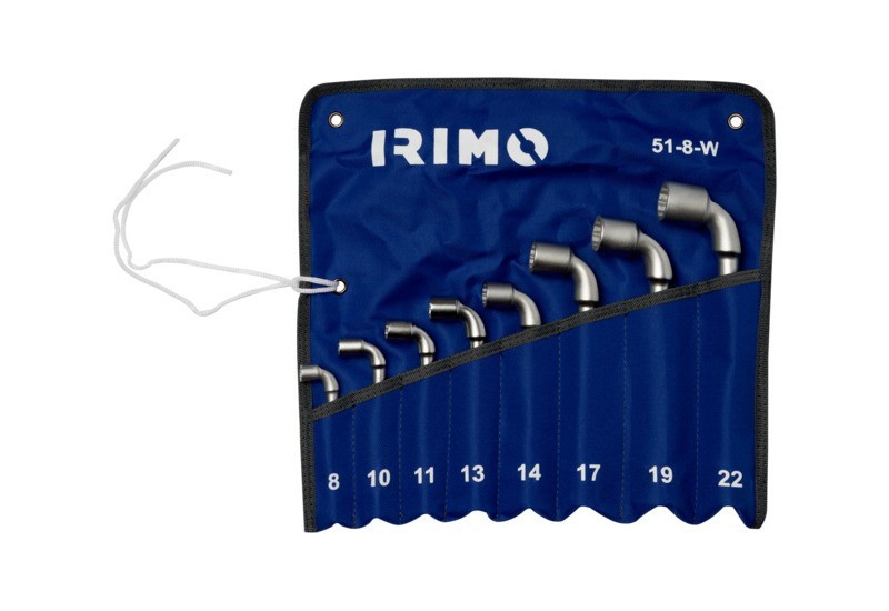 IRIMO - Jeu de 8 clés à pipe débouchées 6x12 dans une pochette