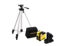 STANLEY - Kit Niveau Laser 360° - Rouge + Trépied - Précision +/- 4 mm - Portée 10 m - CROSS360