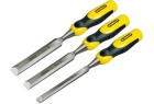 STANLEY - Ciseau A Bois Bimatiere - Jeu De 3Pcs