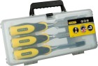 STANLEY - Ciseau A Bois Bimatiere - Jeu De 3Pcs
