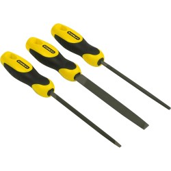 STANLEY - Limes Batardes 150Mm - Jeu De 3 pièces