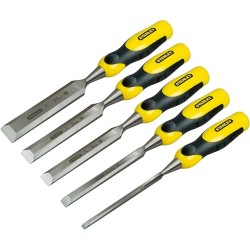 STANLEY - Ciseau A Bois Bimatiere - Jeu De 5 Pcs