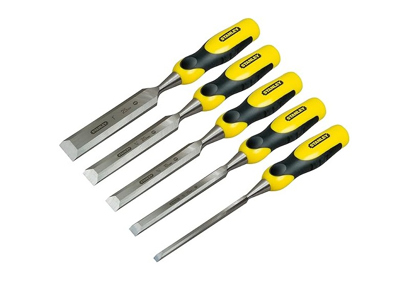 STANLEY - Ciseau A Bois Bimatiere - Jeu De 5 Pcs