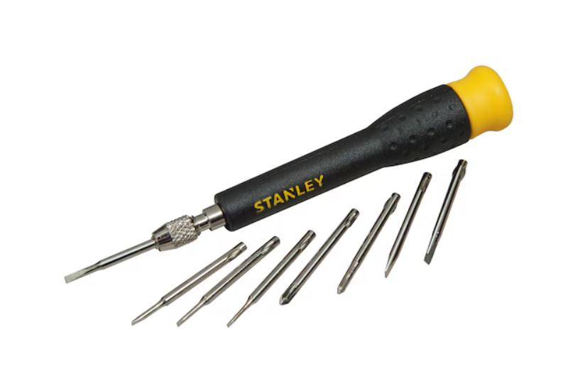 STANLEY - Micro Tournevis Multilames Fente + Phillips\N- Jeu De 8 Pcs