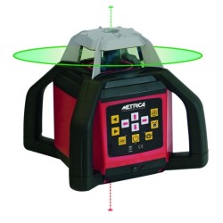 METRICA - Niveau laser rotatif automatique avec faisceau vert tournant visible - INCLIGRAD HV4