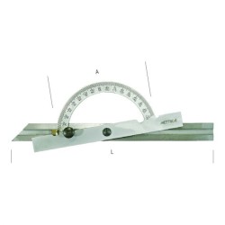 rapporteur METRICA 36540 Ø120 mm avec règle 240 mm coulissante