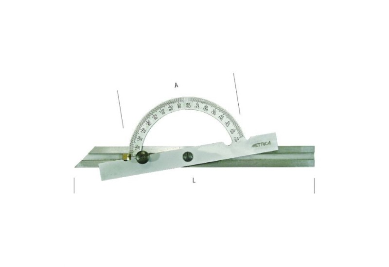 rapporteur METRICA 36540 Ø120 mm avec règle 240 mm coulissante rapporteur METRICA 36540 Ø120 mm avec règle 240 mm coulissante