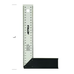 Équerre Menuisier 500mm : Acier Trempé & Alu | METRICA Pro