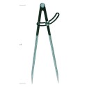 Compas à charnière METRICA 250 mm – Série lourde avec pointes en acier trempé