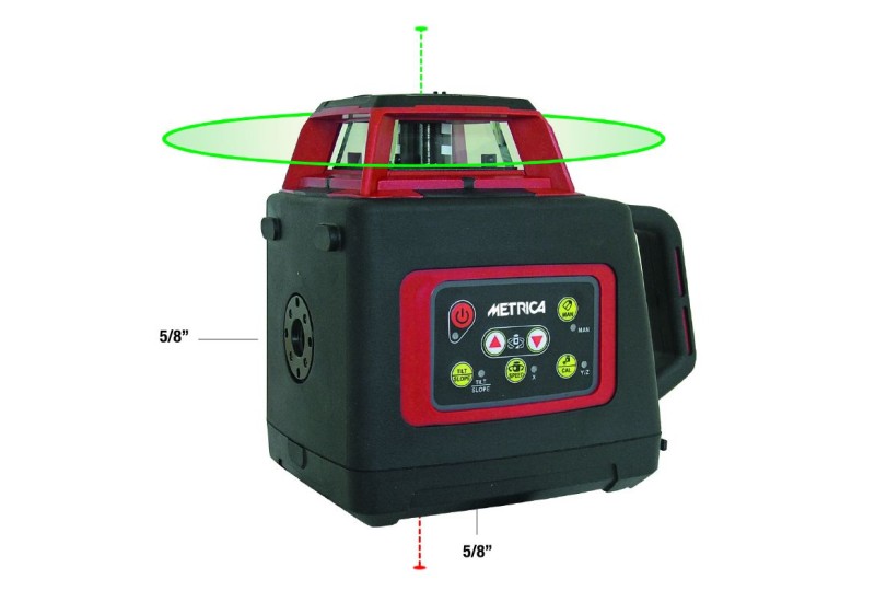 METRICA - Niveau automatique laser avec rayon laser rotatif visible vert - SL-GREEN