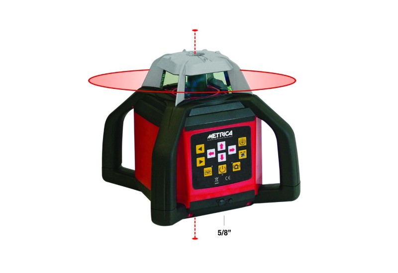 METRICA - Niveau laser rotatif automatique avec faisceau tournant visible - HV4 - Sans Récepteur