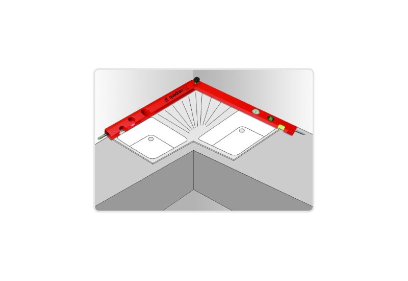 METRICA - Rapporteur d'angle à cadran bras encastrés - 0-180° - 60 cm - QUADRANFIX METRICA - Rapporteur d'angle à cadran bras encastrés - 0-180° - 60 cm - QUADRANFIX