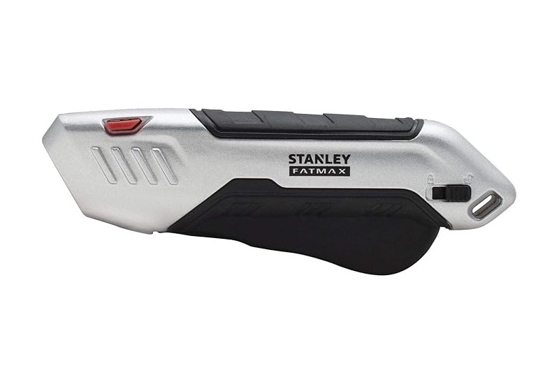 STANLEY - Couteau De Sécurité Métal À Gâchette Et Lame Auto-Rétractable Fatmax