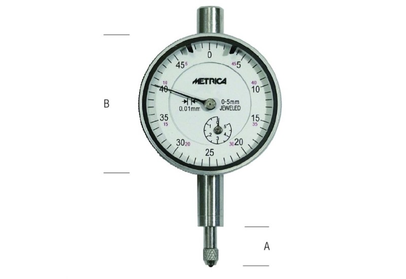 METRICA - Comparateur de précision à cadran 3Mm