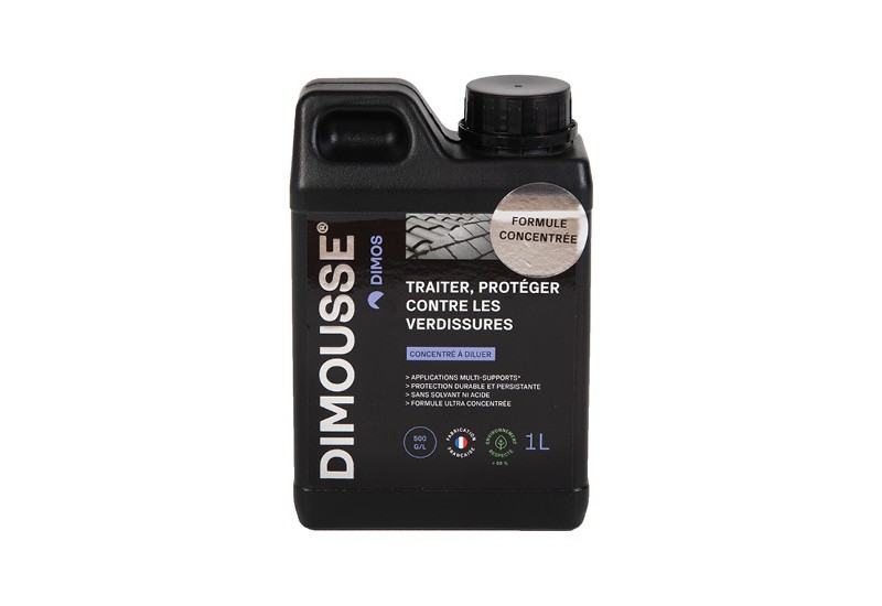 DIMOS - DIMOUSSE concentré X-thallo anti-mousses , algues, lichens- bidon de 1 litre