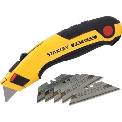 STANLEY - Couteau A Lame Retractable Fatmax + 5 Lames Carbide