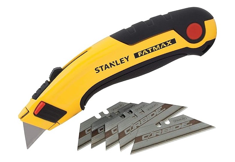 STANLEY - Couteau A Lame Retractable Fatmax + 5 Lames Carbide