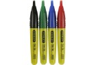 STANLEY - Marqueur Mini Stanley® Carte 4 Pièces (Noir, Bleu, Rouge Et Vert)