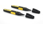 STANLEY - Marqueur Noir Pointe Large Biseautee - Carte 2 Pcs - Fatmax