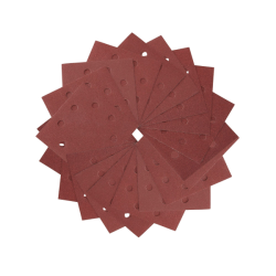 DEWALT - 1/4 feuille abrasive pour ponceuses vibrantes grain 240 - 8 perforations 115x115 mm