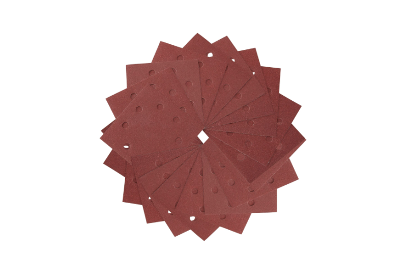 DEWALT - 1/4 feuille abrasive pour ponceuses vibrantes grain 240 - 8 perforations 115x115 mm