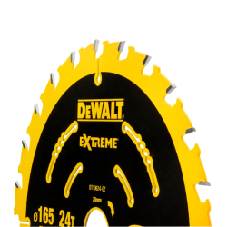 DEWALT - Lame de scie circulaire sans fil Extreme, 165 x 20 mm, 24 dents