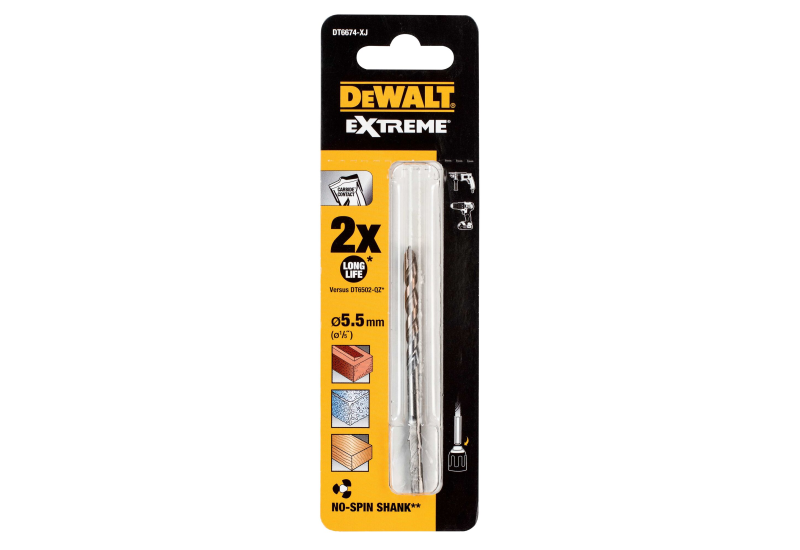 DEWALT - Foret béton Extreme 5,5 x 50 x 85 mm DEWALT - Foret béton Extreme 5,5 x 50 x 85 mm