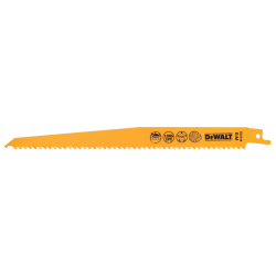 DEWALT - Lame de scie sabre BiM Plungepoint pour la coupe du bois 228 mm