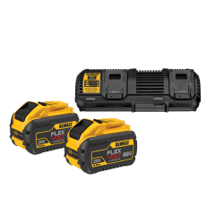 DEWALT - Pack 2 batteries XR FLEXVOLT 18V/54V 9Ah/3 Ah Li-Ion + chargeur double